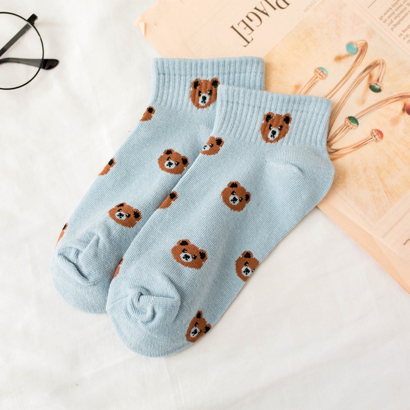 Of Winnie The Girls Socks Cotton Socks Sork Children Socks Sweet Fashion Trend Models Boat Socks